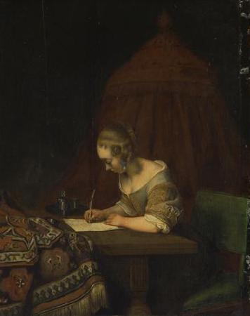 Gerard ter Borch the Younger Briefschreiberin